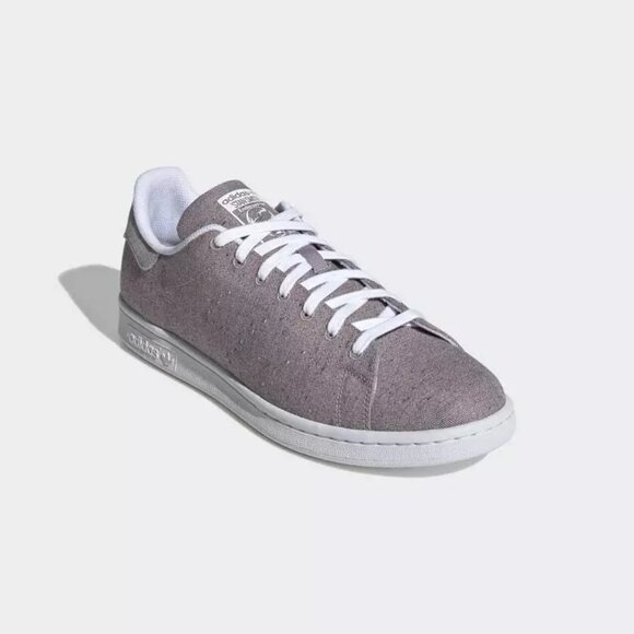 adidas Stan Smith Tennis Sneaker Recycled Textile MORPHLON® GY5460 Purple Grey - Picture 9 of 12